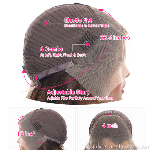 Preplucked HD Lace Frontal Wig Virgin Hair Wig Vendor Wholesale Human Hair Wigs Glueless Cuticle Aligned Lace Frontal